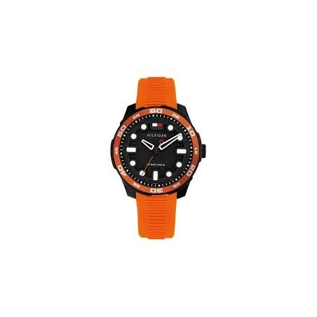 Reloj Tommy Hilfiger Naranja y Negro Analógico Niño 1720055