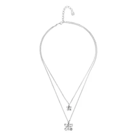 Collar Doble UNOde50 Aleteo Baño Plata COL2057MTL0000U