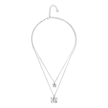 Collar Doble UNOde50 Aleteo Baño Plata COL2057MTL0000U