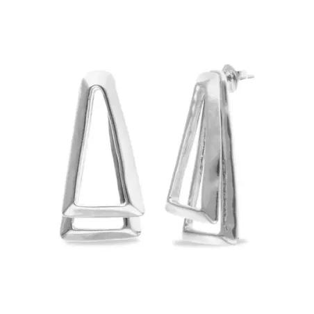 Pendientes UNOde50 Núcleo Triángulos Baño Plata PEN1065MTL0000U