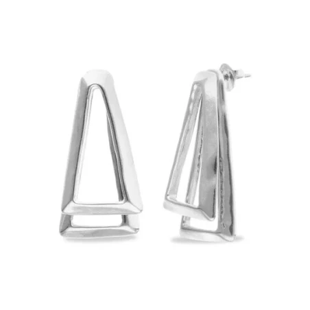 Pendientes UNOde50 Núcleo Triángulos Baño Plata PEN1065MTL0000U