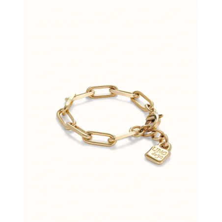 Pulsera UNOde50 Ser Valiente Baño Oro PUL2468ORO0000M