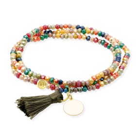 Pulsera Marina García Zen Tutti Frutti y Chapa Circular...