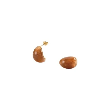 Pendientes Criollas Agatha Paris Madeleine Gota Resina Marrón 02381627-236-TU