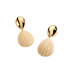 Pendientes Largos Agatha Paris Madelein Baño Oro y Resina...