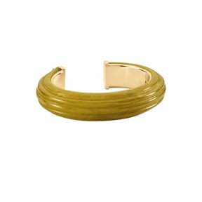 Pulsera Rígida Agatha Paris Madeleine Baño Oro y Resina...