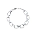Pulsera Vidal&Vidal Dori Eslabones Baño Plata X2765117A