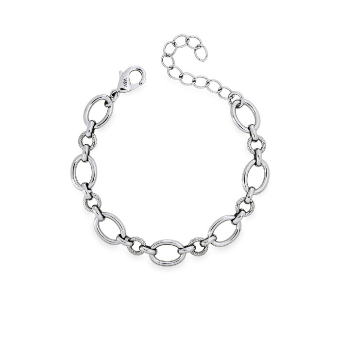 Pulsera Vidal&Vidal Pivot Eslabones Baño Plata...