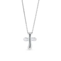 Collar Vidal&Vidal Cruz Drop Baño Plata X2824040