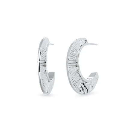 Pendientes Vidal&Vidal Horizonte Semiluna Baño Plata X28439
