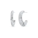 Pendientes Vidal&Vidal Horizonte Semiluna Baño Plata X28439