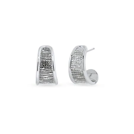 Pendientes Vidal&Vidal Horizonte Semiluna Baño Plata X28310