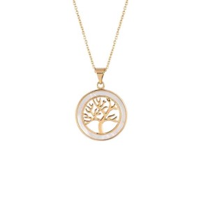 Collar Vidal&Vidal Árbol de la Vida Baño Oro y Madreperla...