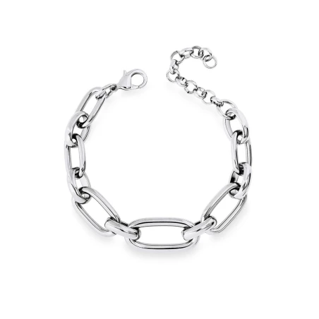 Pulsera Vidal&Vidal Hexette Eslabones Baño Plata X2789217A