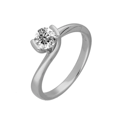Anillo Brizzling Plata y Moissanite Diamond BMR142