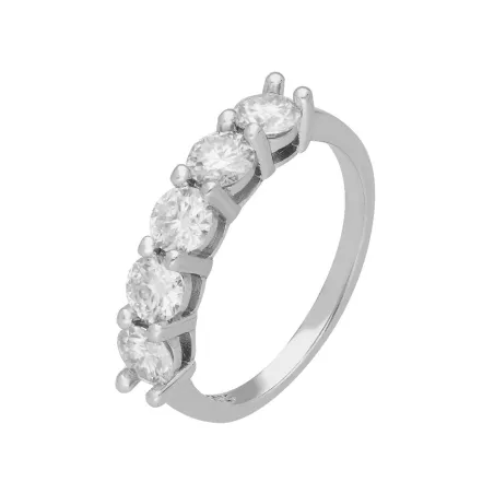 Anillo Brizzling Plata y 5 Moissanite Diamond BMR2191