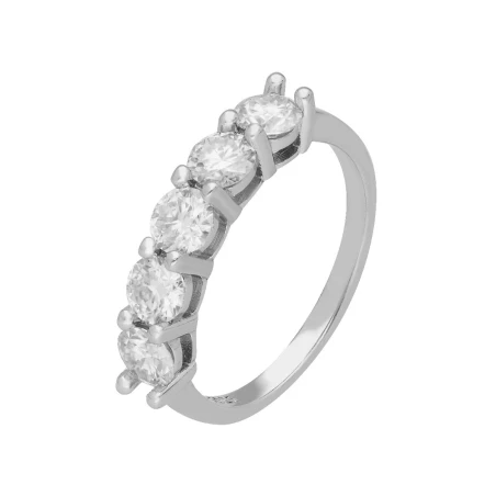 Anillo Brizzling Plata y 5 Moissanite Diamond BMR2191