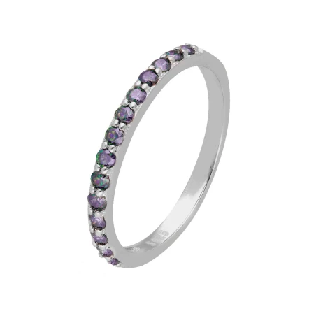 Anillo Brizzling Plata y Moissanite Colors Dazzling BMR2095-D