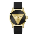 Reloj Guess Badge Negro y Dorado Analógico Hombre GW0781G4