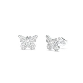 Pendientes Guess Borboleta Mariposa Acero y Cristales...