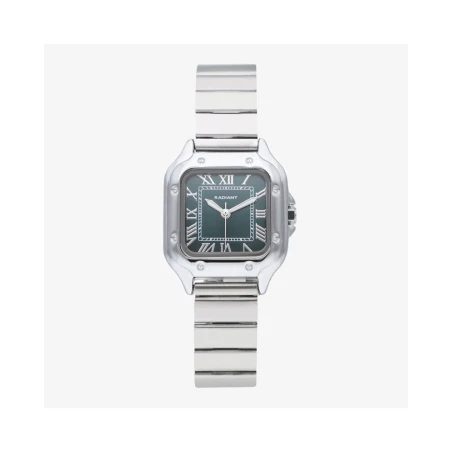 Reloj Radiant Chris Plateado y Verde Analógico Mujer RA661201