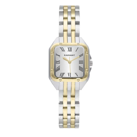 Reloj Radiant Bahamas Mujer Plateado y Dorado Analógico RA686203