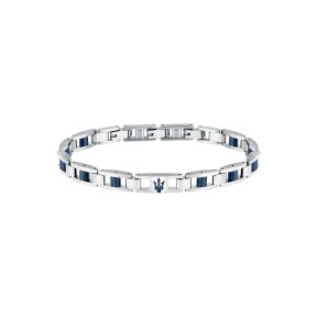 Pulsera Maserati Ceramic Acero y Cerámico Azul Hombre...