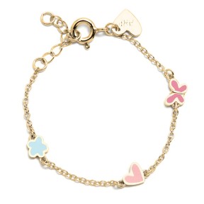 Pulsera Agatha Ruiz de la Prada New Bebé Plata Baño Oro e...