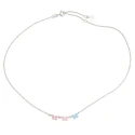 Collar Agatha Ruiz de la Prada Superagatha Plata Baño Rodio y Mariposas Multicolor 415SPA