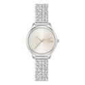 Reloj Lacoste Mini Crocodelle Plateado Analógico Mujer 2001501