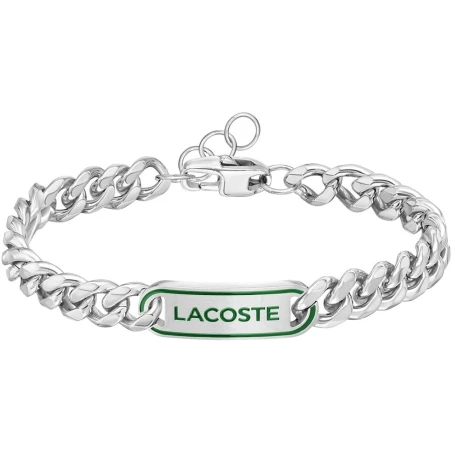 Pulsera Lacoste District Plateada Hombre 2040224