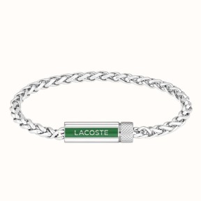 Pulsera Lacoste Spelt Plateada Hombre 2040337
