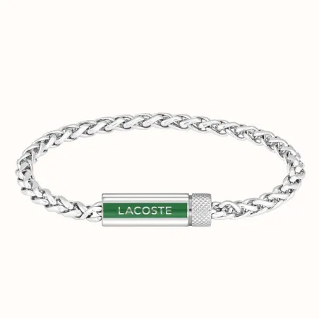 Pulsera Lacoste Spelt Plateada Hombre 2040337