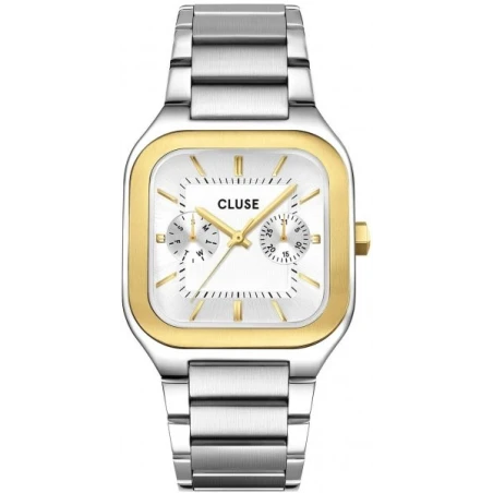 Reloj Cluse Quadrus Plateado y Dorado Multifunción Mujer CW26201