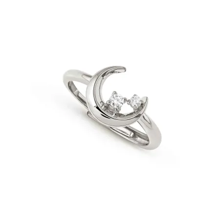 Anillo Nomination Dream Beats Luna Plata Baño Rodio y Circonita 242608/022