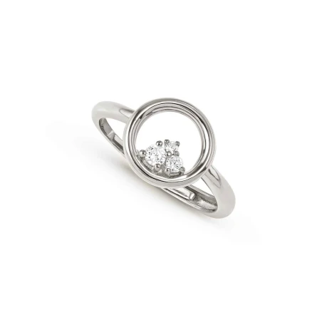 Anillo Nomination Dream Beats Círculo Plata Baño Rodio y Circonita 242608/043