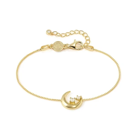 Pulsera Nomination Dream Beats Luna Plata Baño Oro Amarillo y Circonitas 242609/024