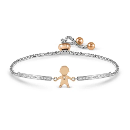 Pulsera Nomination Refined Niño Acero Plateado y Rosado 028017/027