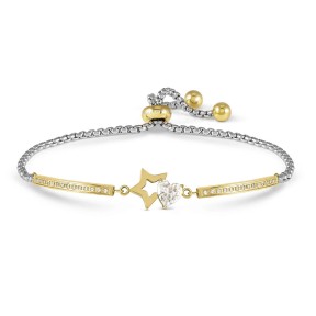 Pulsera Nomination Refined Estrella Acero Dorado 028021/023