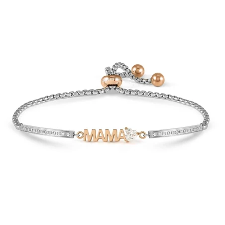 Pulsera Nomination Family Mamá Acero Plateado y Rosado 028026/004