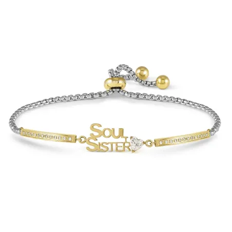 Pulsera Nomination Family Soul Sister Acero Plateado y Dorado 028027/007