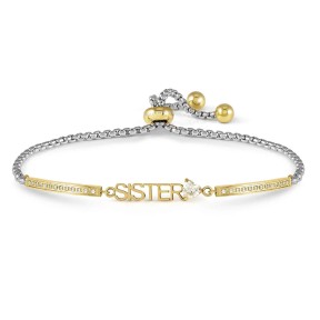 Pulsera Nomination Family Sister Acero Plateado y Dorado...