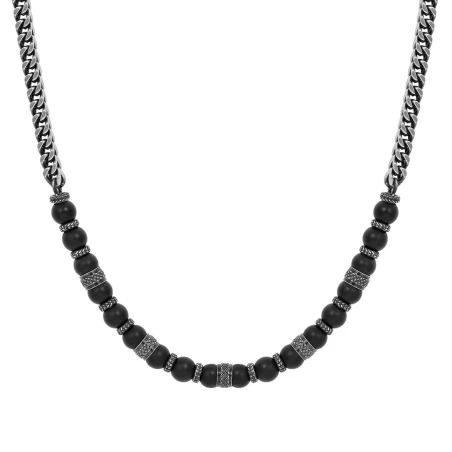 Collar Nomination Manivison Stones Acero y Agata Negra 133026/051