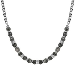 Collar Nomination Manivison Stones Acero y Jaspe Gris...