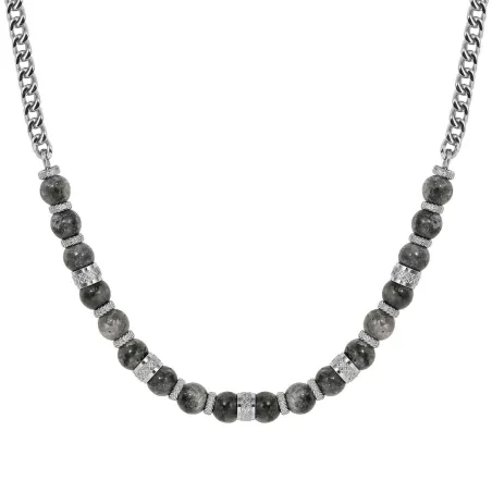 Collar Nomination Manivison Stones Acero y Jaspe Gris 133026/081