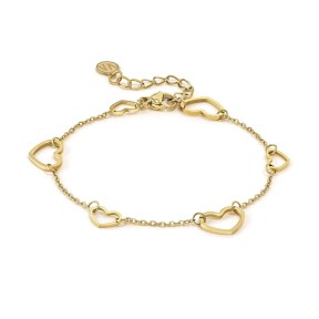 Pulsera Nomination Rimatika Corazones Acero Baño Oro...