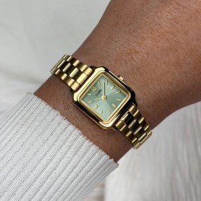 Reloj Cluse Gracieuse Mini Dorado y Verde Salvia... 2