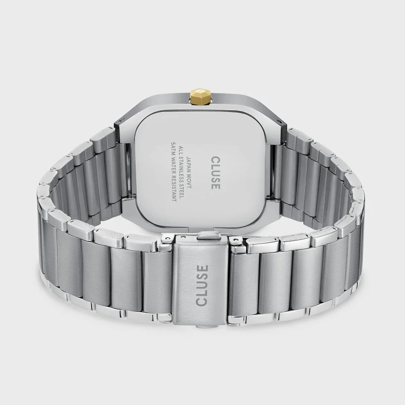 Reloj Cluse Quadrus Plateado y Dorado Multifunción Mujer CW26201