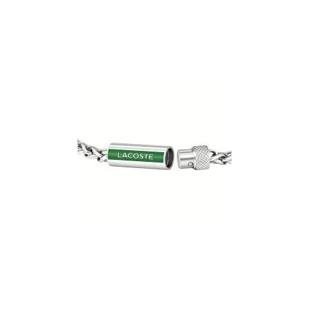 Pulsera Lacoste Spelt Plateada Hombre 2040337