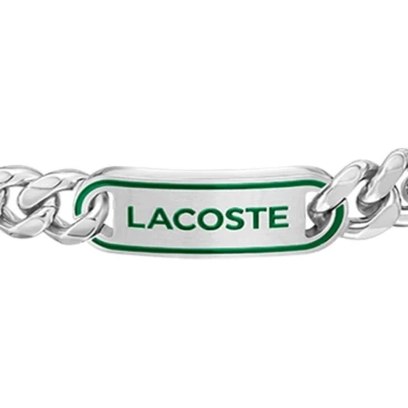 Pulsera Lacoste District Plateada Hombre 2040224